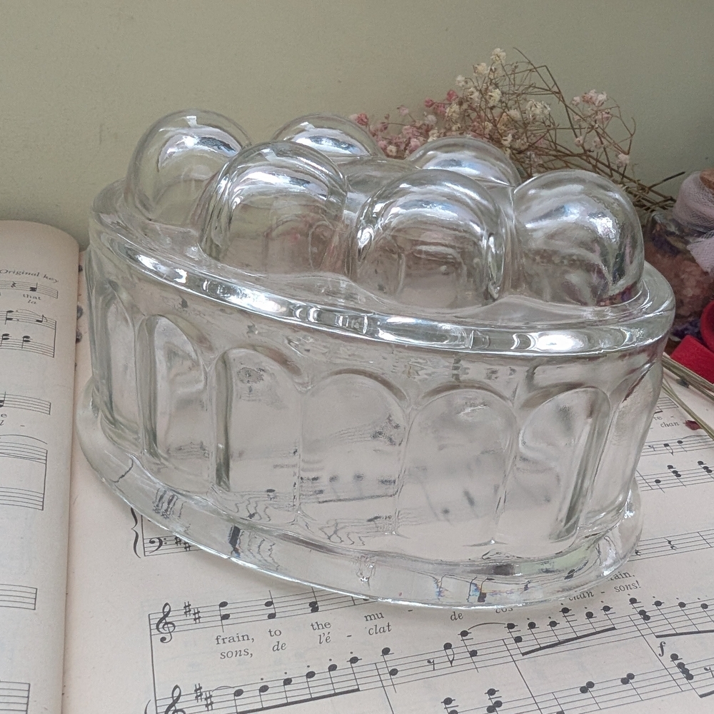 Vintage Glass Jelly Mold